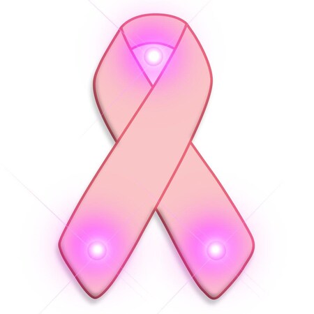 Endless Games Pink Ribbon Flashing Body Light Lapel Pins EN3335718